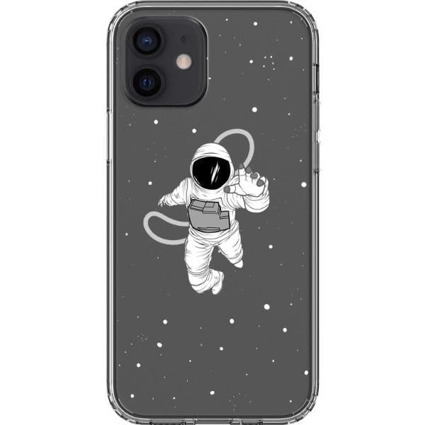 Floating Astronaut Clear Phone Case