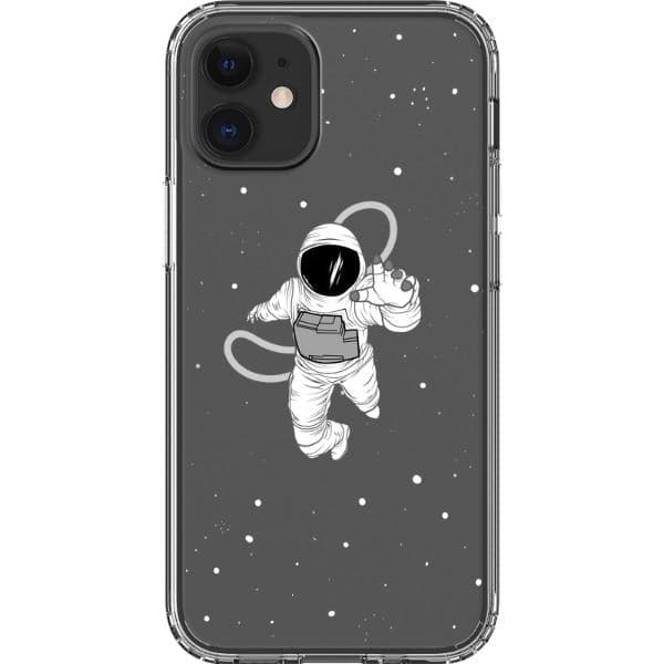 Floating Astronaut Clear Phone Case