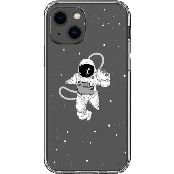 Floating Astronaut Clear Phone Case