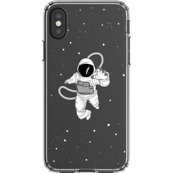 Floating Astronaut Clear Phone Case