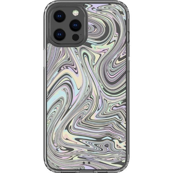 Minimal Pastel Marble Clear Phone Case (Version 2)