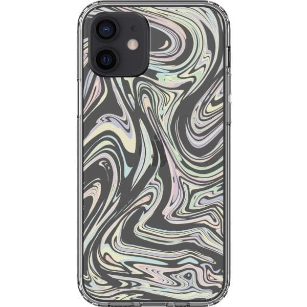 Minimal Pastel Marble Clear Phone Case