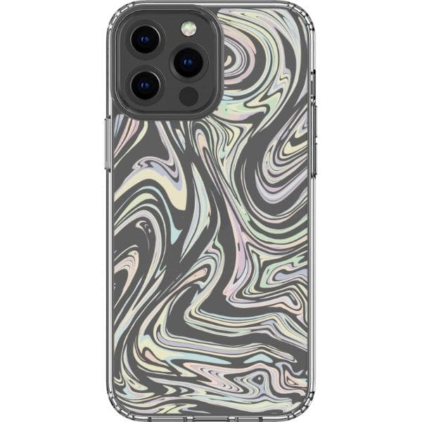 Minimal Pastel Marble Clear Phone Case