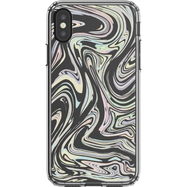 Minimal Pastel Marble Clear Phone Case