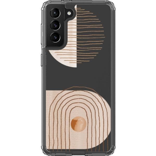 Modern Nude Abstract Designs Clear Phone Cases