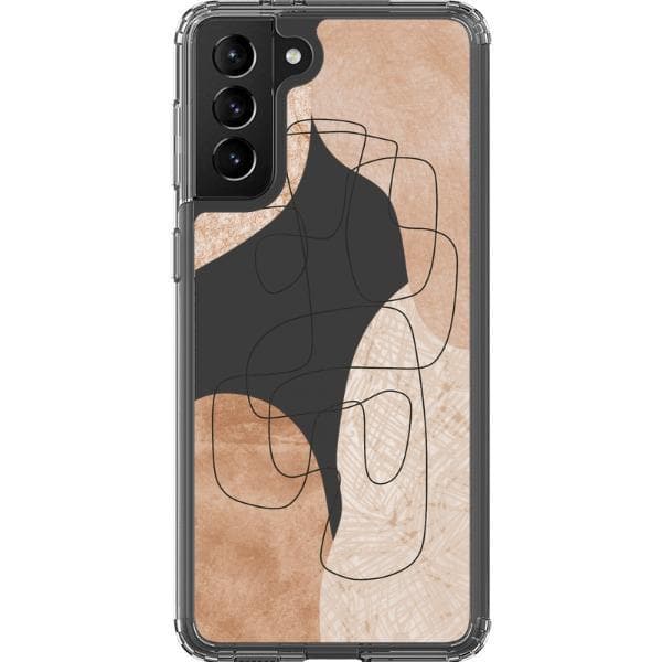 Modern Nude Abstract Designs Clear Phone Cases