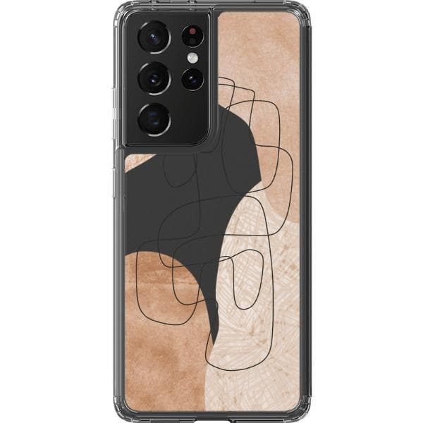 Modern Nude Abstract Designs Clear Phone Cases