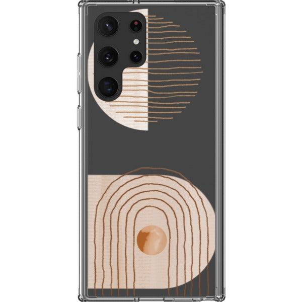 Modern Nude Abstract Designs Clear Phone Cases