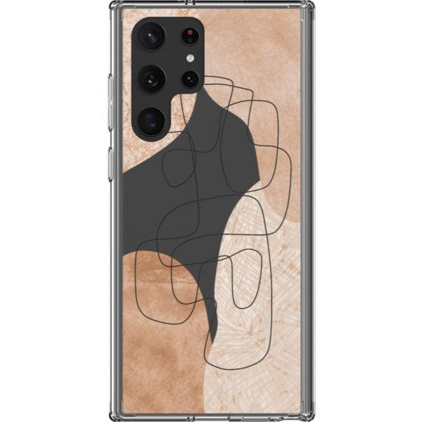 Modern Nude Abstract Designs Clear Phone Cases