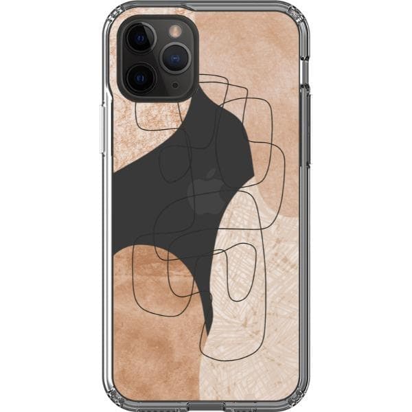 Modern Nude Abstract Designs Clear Phone Cases