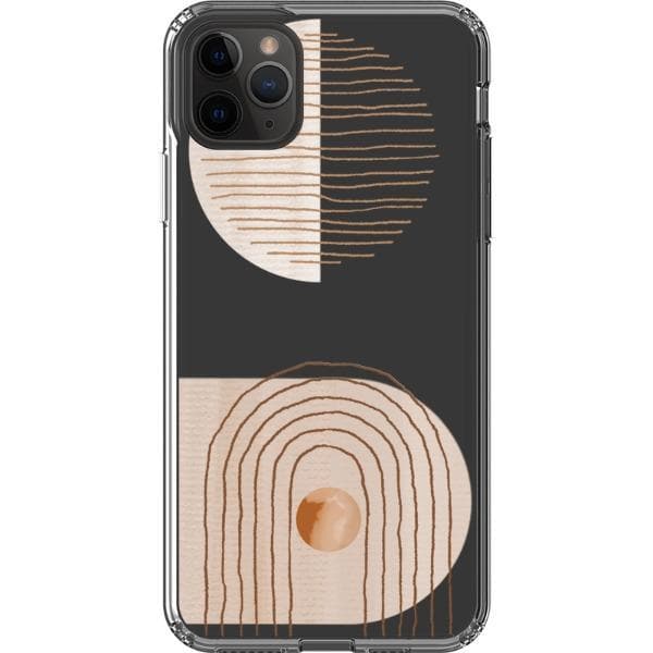 Modern Nude Abstract Designs Clear Phone Cases