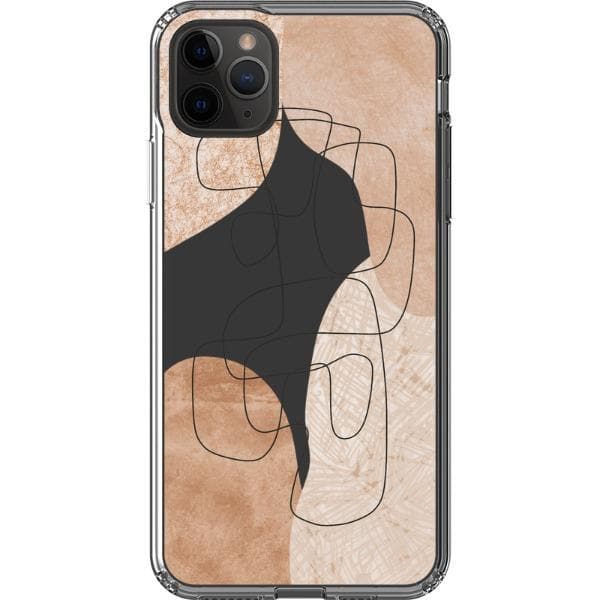 Modern Nude Abstract Designs Clear Phone Cases