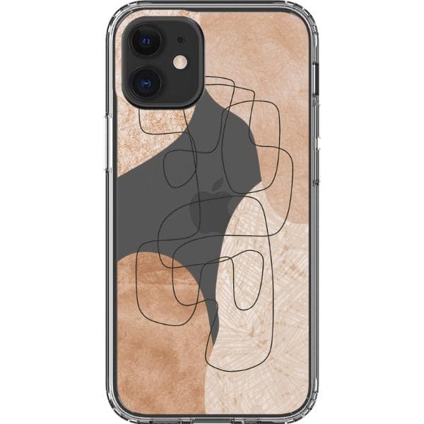 Modern Nude Abstract Designs Clear Phone Cases