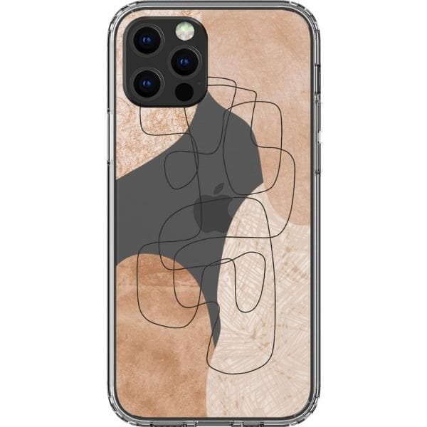 Modern Nude Abstract Designs Clear Phone Cases