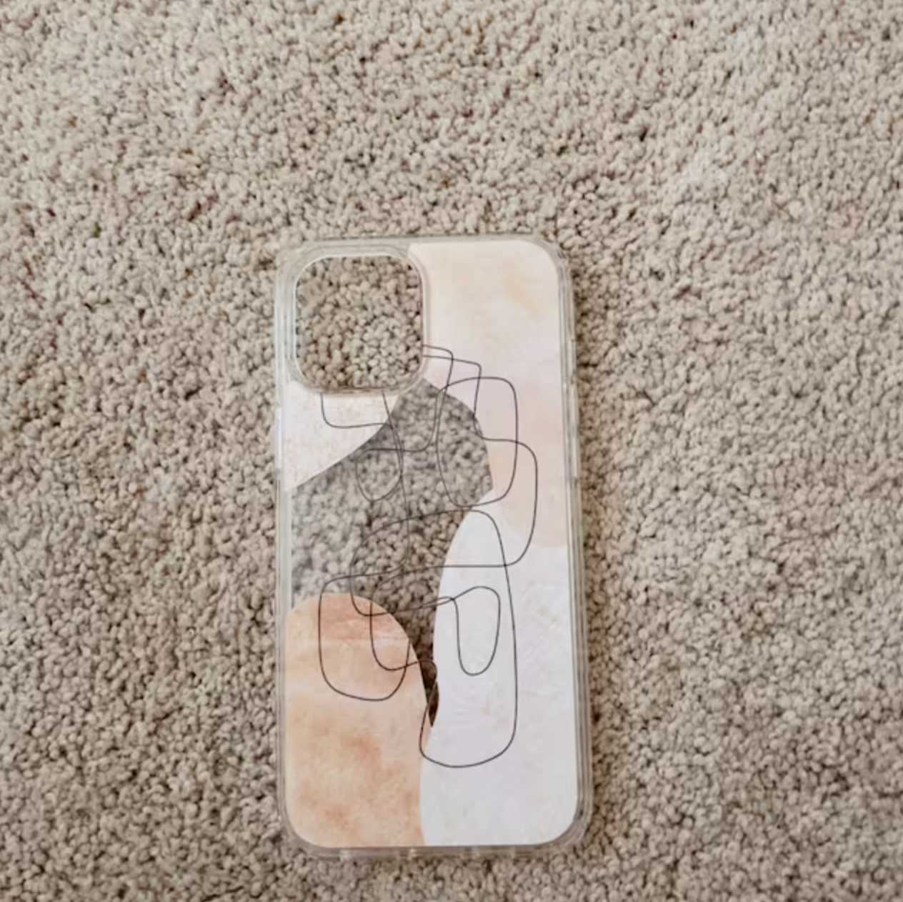 Modern Nude Abstract Designs Clear Phone Cases