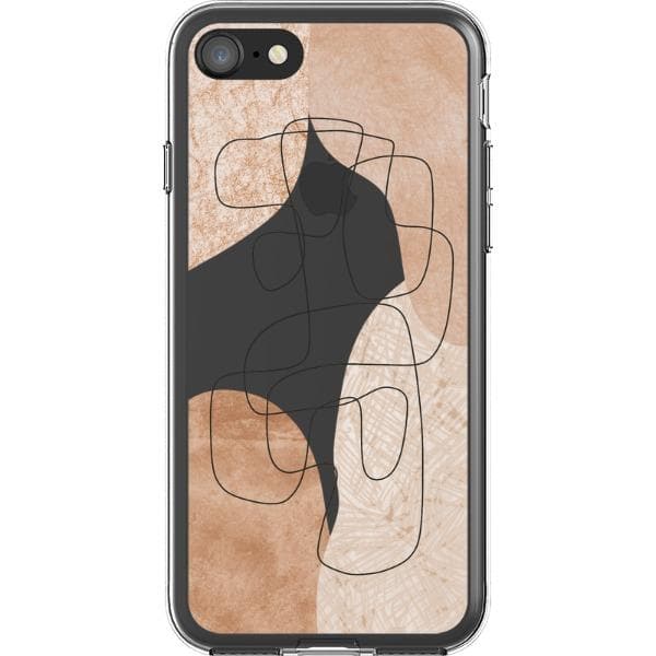 Modern Nude Abstract Designs Clear Phone Cases