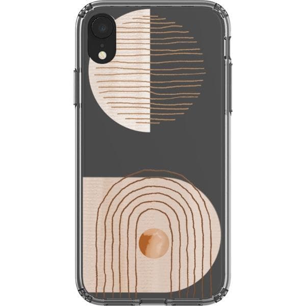 Modern Nude Abstract Designs Clear Phone Cases