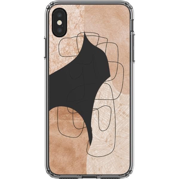 Modern Nude Abstract Designs Clear Phone Cases