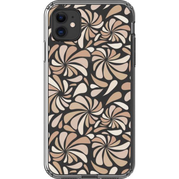 Nude Abstract Splashes Clear Phone Case