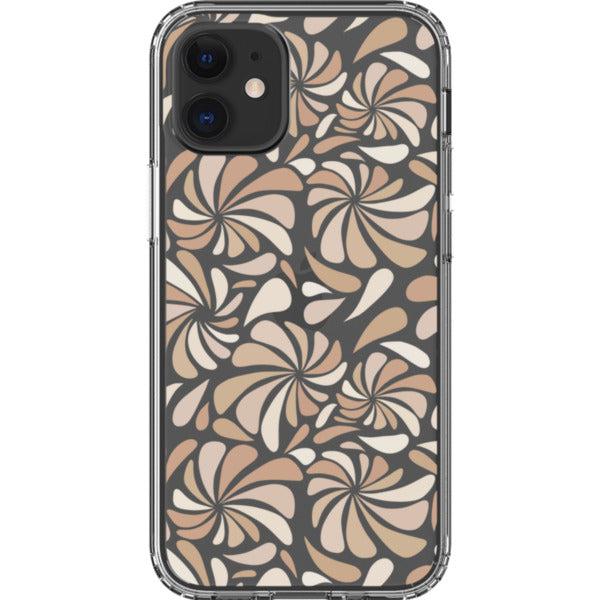 Nude Abstract Splashes Clear Phone Case