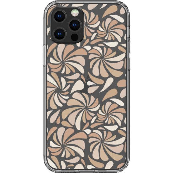 Nude Abstract Splashes Clear Phone Case