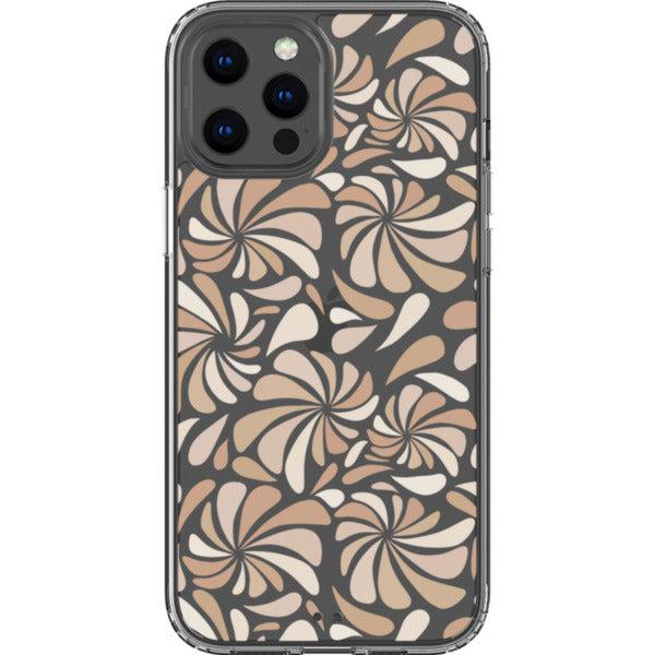 Nude Abstract Splashes Clear Phone Case