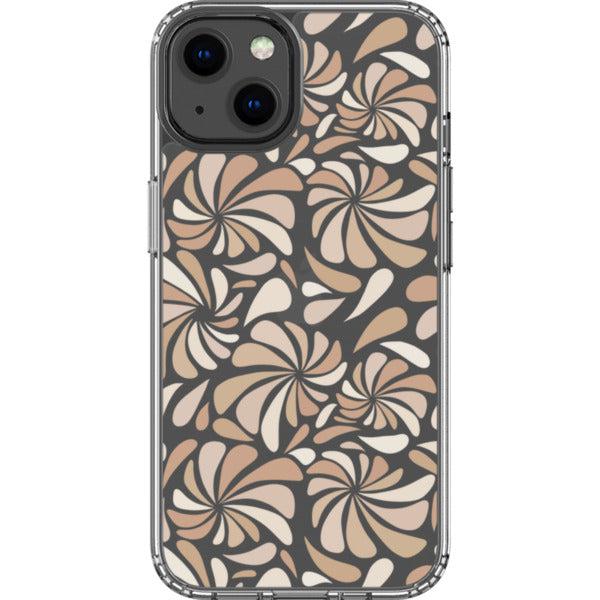 Nude Abstract Splashes Clear Phone Case