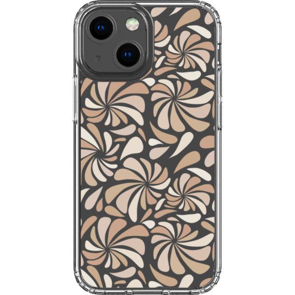 Nude Abstract Splashes Clear Phone Case