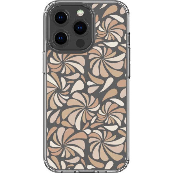 Nude Abstract Splashes Clear Phone Case