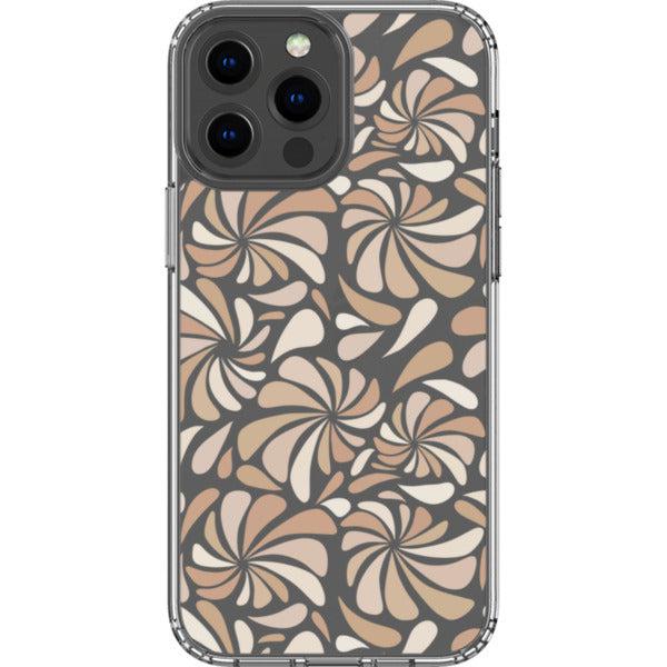 Nude Abstract Splashes Clear Phone Case