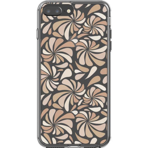 Nude Abstract Splashes Clear Phone Case