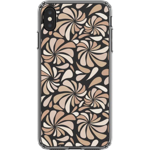 Nude Abstract Splashes Clear Phone Case