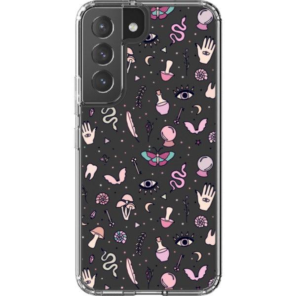 Pink Mystic Doodles Clear Phone Case