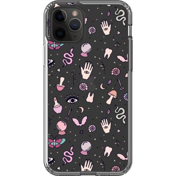 Pink Mystic Doodles Clear Phone Case