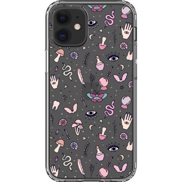 Pink Mystic Doodles Clear Phone Case