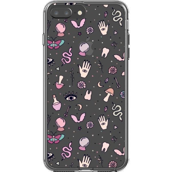 Pink Mystic Doodles Clear Phone Case