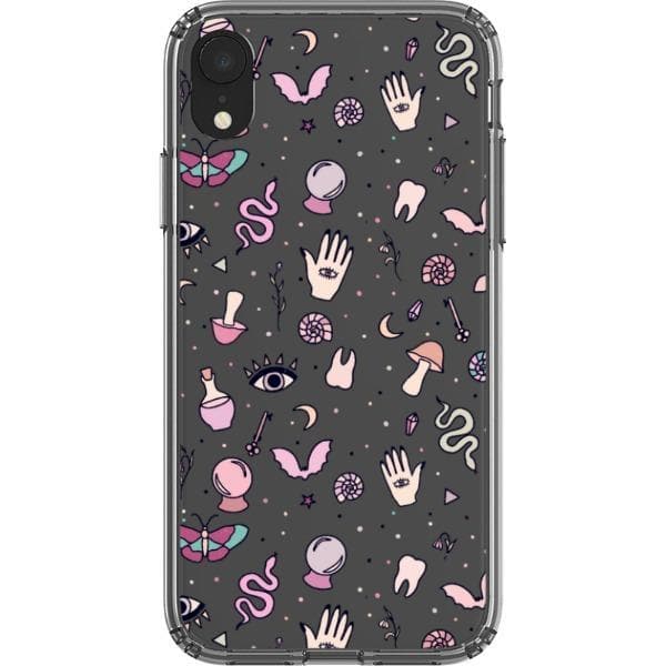 Pink Mystic Doodles Clear Phone Case