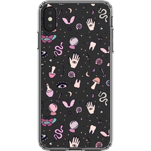 Pink Mystic Doodles Clear Phone Case