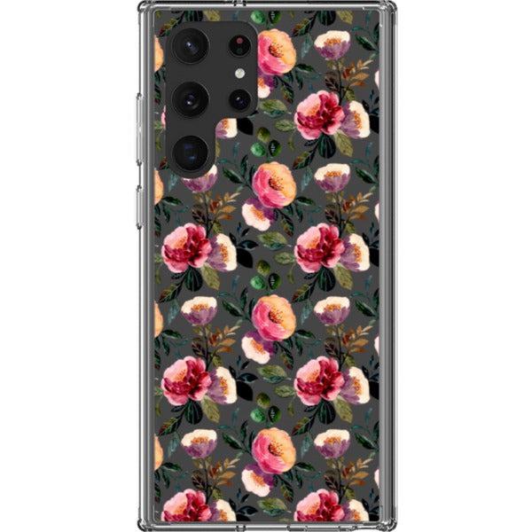 Pretty Watercolor Foliage Clear Phone Cases