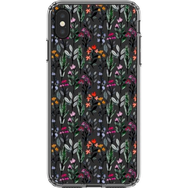 Pretty Watercolor Foliage Clear Phone Cases