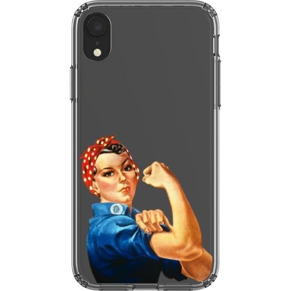 Rosie The Riveter Clear Phone Case