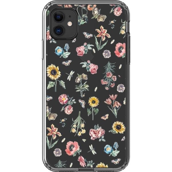 Vintage Botanical Clear Phone Case