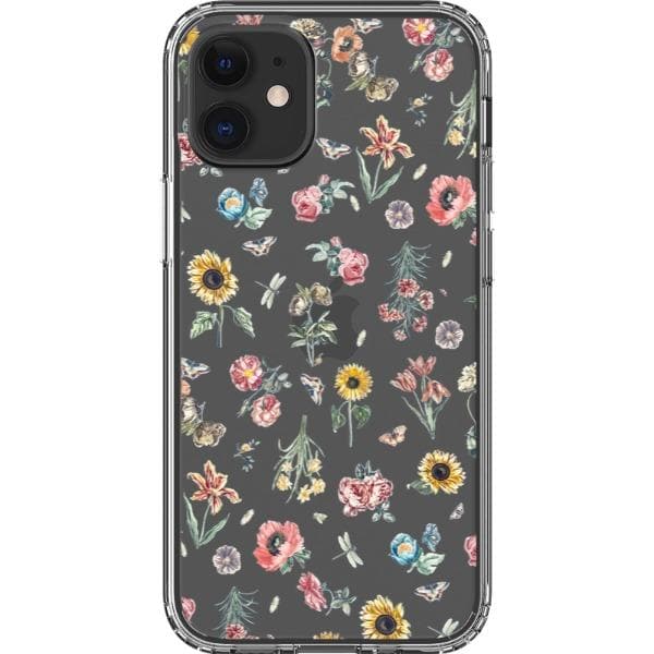 Vintage Botanical Clear Phone Case