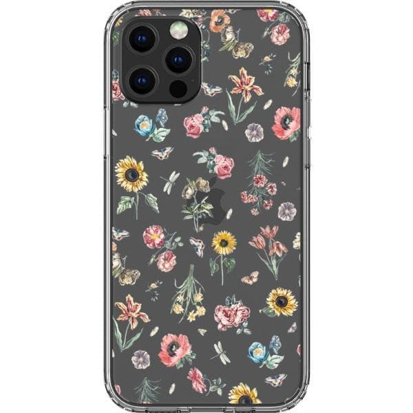 Vintage Botanical Clear Phone Case