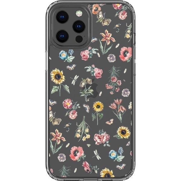 Vintage Botanical Clear Phone Case