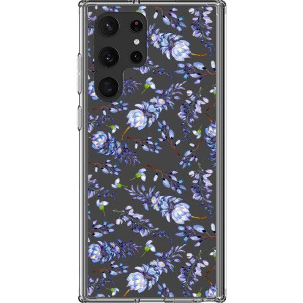 Watercolor Lavender Clear Phone Case