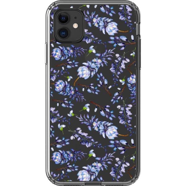 Watercolor Lavender Clear Phone Case