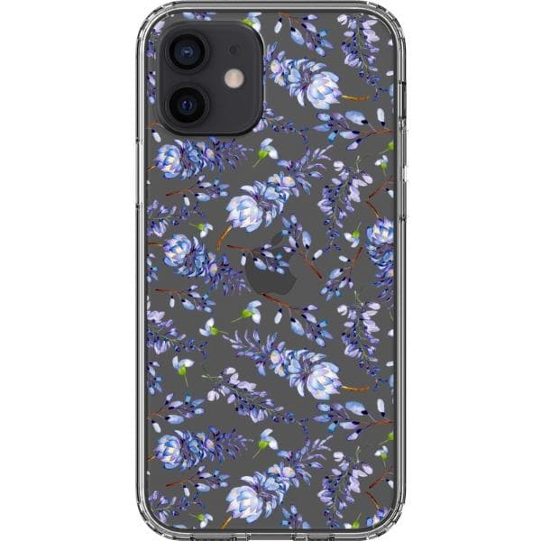 Watercolor Lavender Clear Phone Case