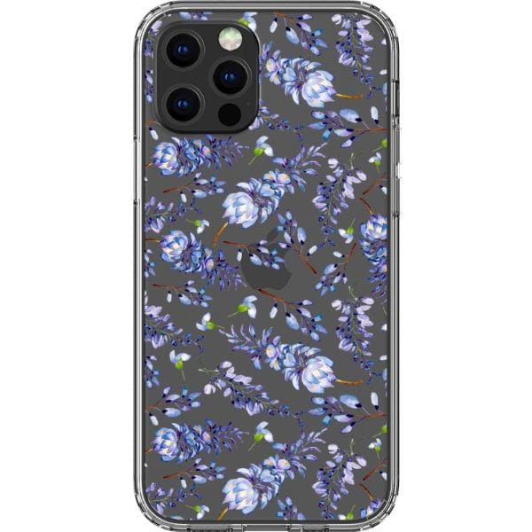 Watercolor Lavender Clear Phone Case