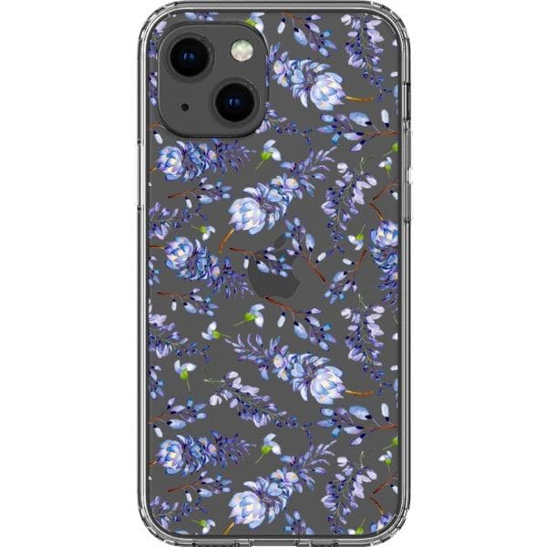 Watercolor Lavender Clear Phone Case